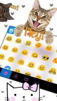 Fundo do Teclado Cartoon Kitty imagem de tela 2