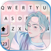 Cartoon Kpop Boy Klavye Arkapl
