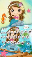 Mermaid Pearls Teclado Poster