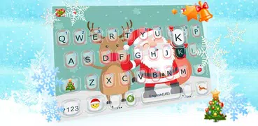 Cartoon Christmas Keyboard The