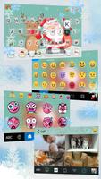 Tema Keyboard Cartoon Christma poster