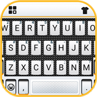 Carbon 3d Tech Tastatur-Thema Zeichen