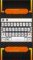 Carbon 3d Tech Tastatur-Thema Plakat