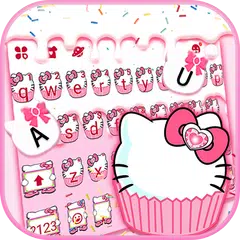 最新版、クールな Cat Cupcake のテーマキーボード