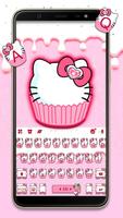Thème de clavier Cat Cupcake Affiche