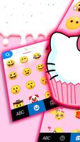 Tema Keyboard Cat Cupcake imagem de tela 2