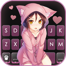 الكيبورد Cat Girl Kawaii APK