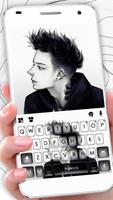 Fond de clavier Charming Cool Boy Affiche