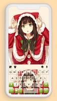 最新版、クールな Christmas Cat Girl のテ ポスター