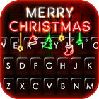 Fond de clavier Christmas Neon icône