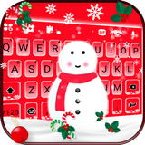 خلفية الكيبورد Christmas Snowm أيقونة