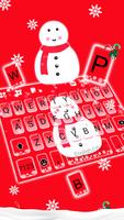 خلفية الكيبورد Christmas Snowm تصوير الشاشة 1