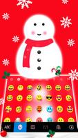 خلفية الكيبورد Christmas Snowm تصوير الشاشة 2