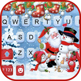 Christmas Santa Keyboard Backg