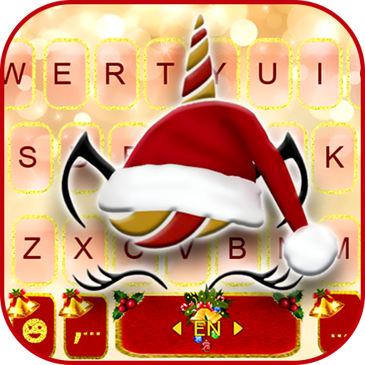 Christmas Unicorn Keyboard The