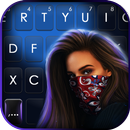 خلفية الكيبورد Cool Mask Girl APK
