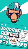 ثيم لوحة المفاتيح Cool Monkey الملصق