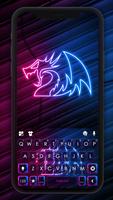 Fond de clavier Cool Neon Drag Affiche