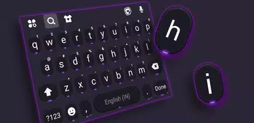 Cool Neon SMS Keyboard Backgro