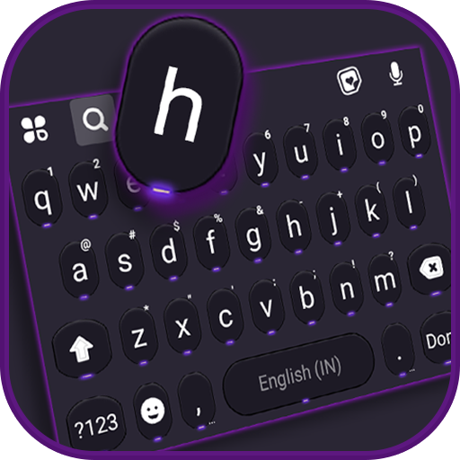 Cool Neon SMS Keyboard Backgro