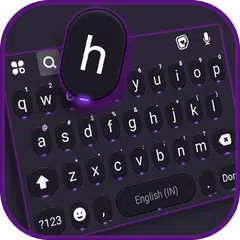 最新版、クールな Cool Neon SMS のテーマキーボ