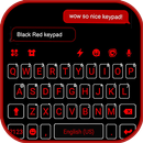 Tema Keyboard Cool Black Red APK