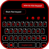 Cool Black Red Tema de teclado