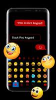 Tema Keyboard Cool Black Red screenshot 2