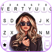 Cool Blond Girl Tastaturhinter