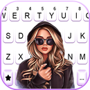 Cool Blond Girl Klavye Arkapla APK