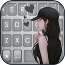 خلفية الكيبورد Cool Cap Girl APK