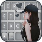Fond de clavier Cool Cap Girl icône