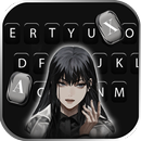 Cool Dark Girl Keyboard Backgr APK