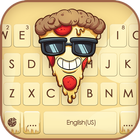 Cool Funny Pizza Keyboard Back icon