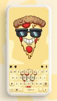 Cool Funny Pizza Keyboard Back poster