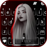 Tema Keyboard Cool Girl Style