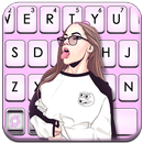 Cool Girl Swag Keyboard Theme APK