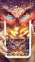 Cool Golden Owl poster