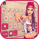 خلفية الكيبورد Cool Punk Girl 2 APK