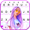 Cool Stylish Girl Keyboard Bac APK