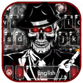Cool Smoke Skull Keyboard Theme