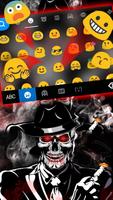 Tema Keyboard Cool Smoke Skull screenshot 1