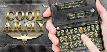 Cool Army Camo Keyboard Theme