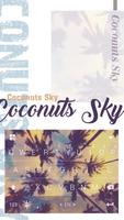 Coconuts Sky Keyboard Theme poster