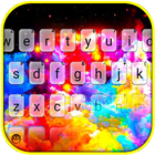 Fond de clavier Color Splash icône