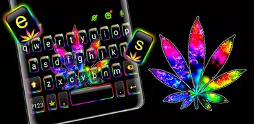 Teclado Colorful Weed