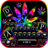 Clavier Colorful Weed icône