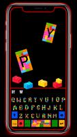 Colorful Bricks Keyboard Background poster