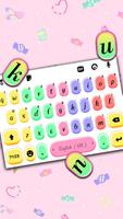 Fundo do Teclado Colorful Cand imagem de tela 1