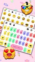 Fundo do Teclado Colorful Cand imagem de tela 2